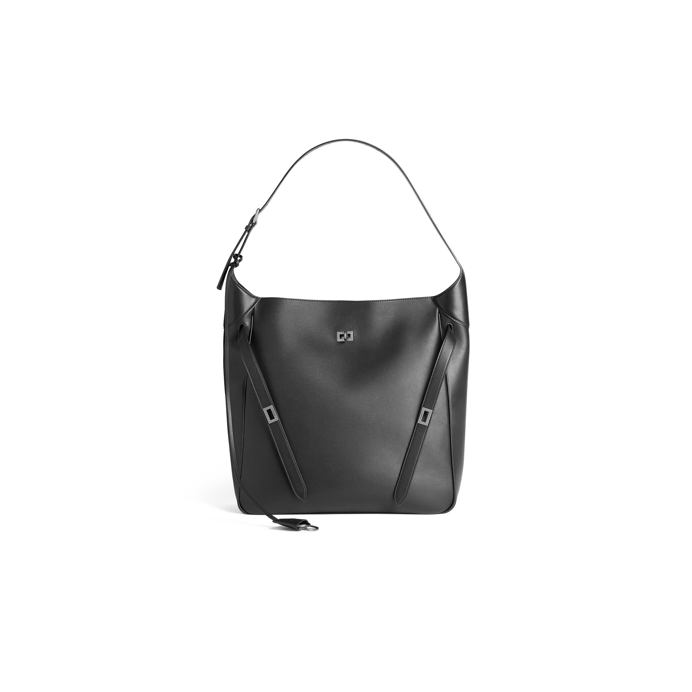 BALENAIAGA WOMEN''S BEL AIR HOBO BAG LARGE IN BLACK 8057582ABAV3000 (43.9*39.8*14.9cm)